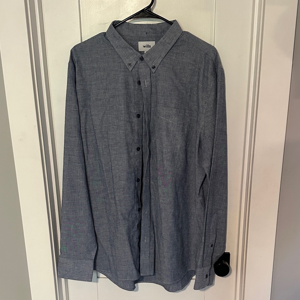 Wills (Huckberry) Wrinkle-Free Linen Long Sleeve Shirt